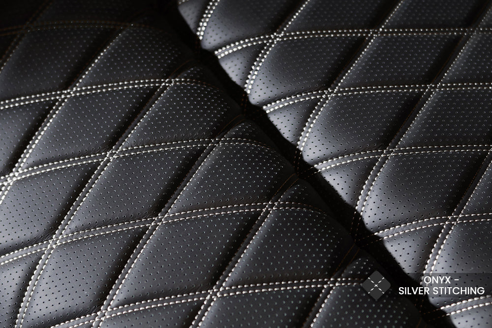 Valencia Oslo Ultimate Luxury Edition Row of 4 Onyx with Gold Stitching