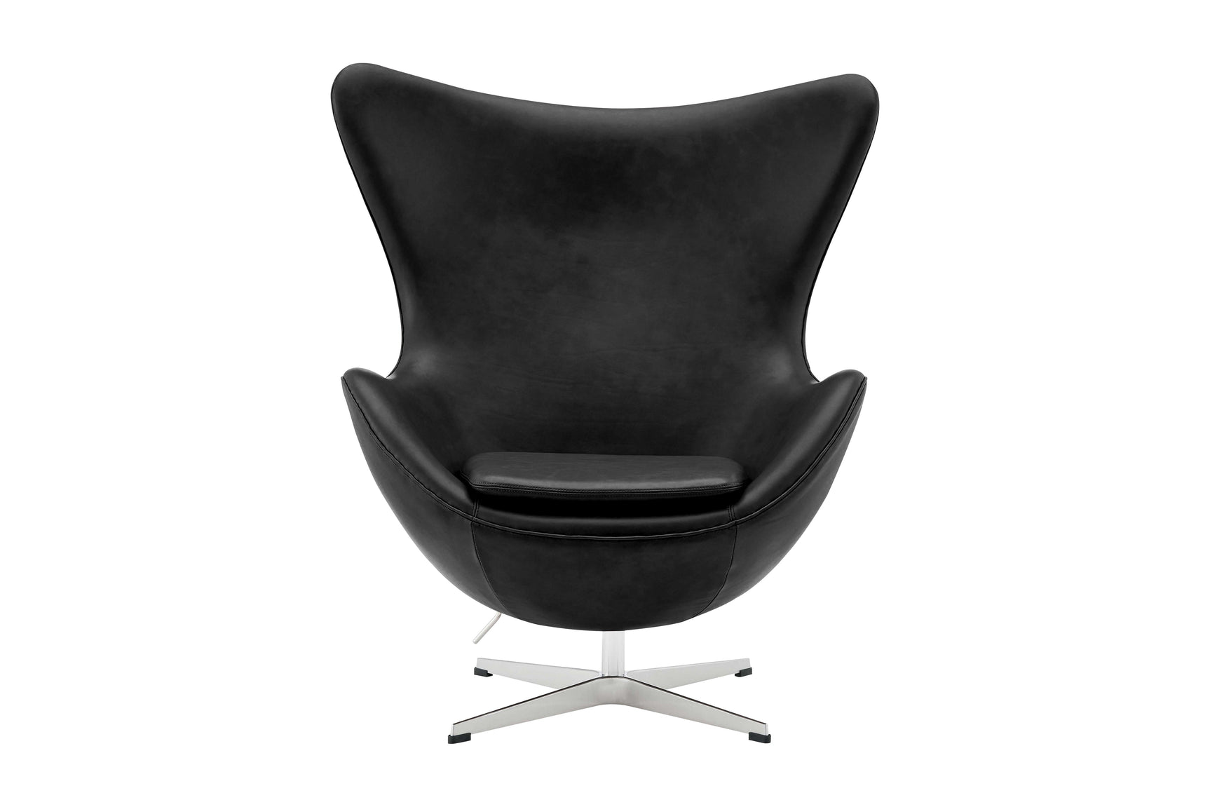 Valencia Finola Top Grain Leather Accent Chair, Black Color