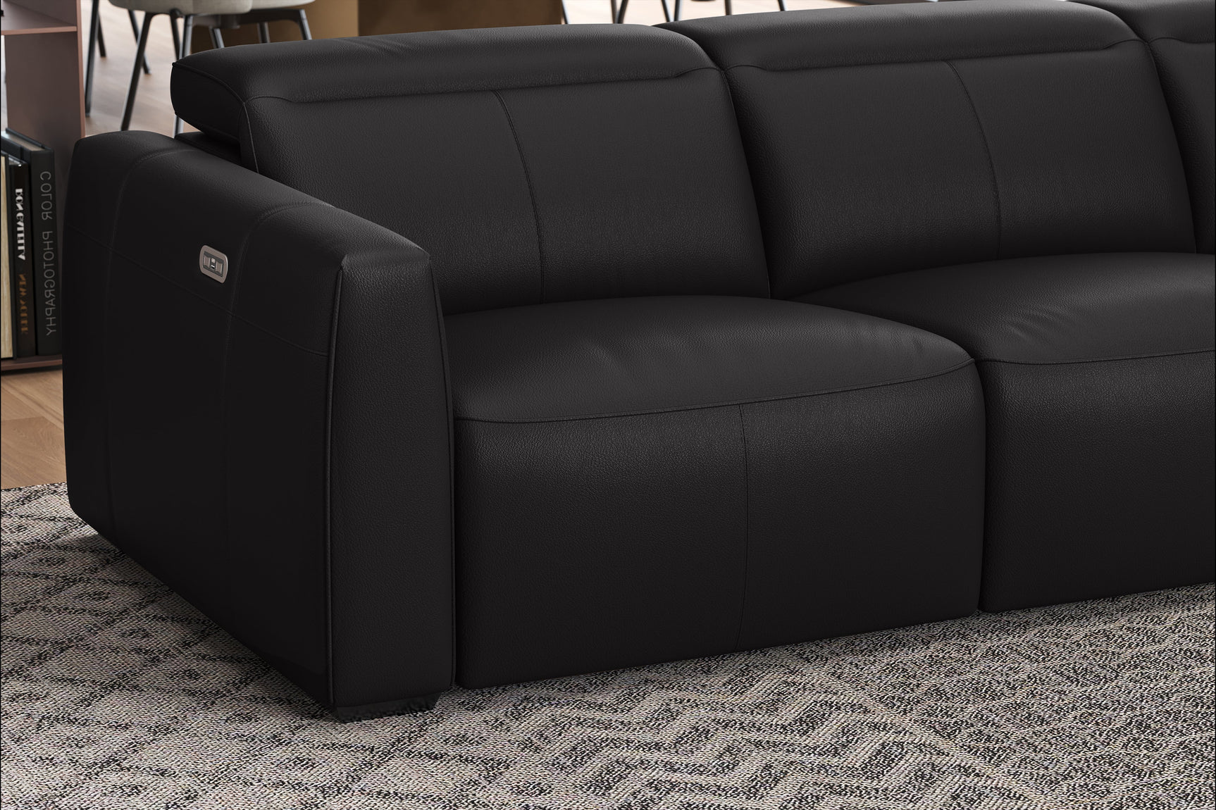 Carmen Leather Dual Recliner Sofa