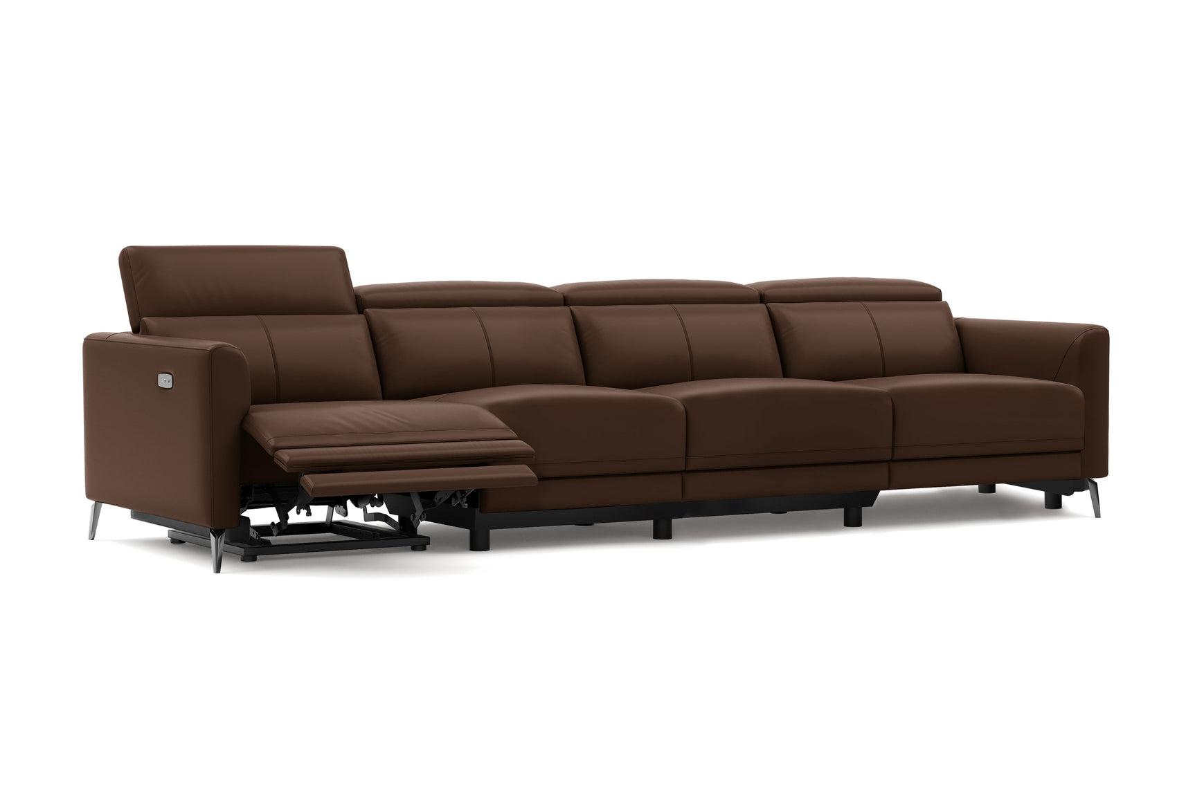 Andria Leather Reclining Sofa