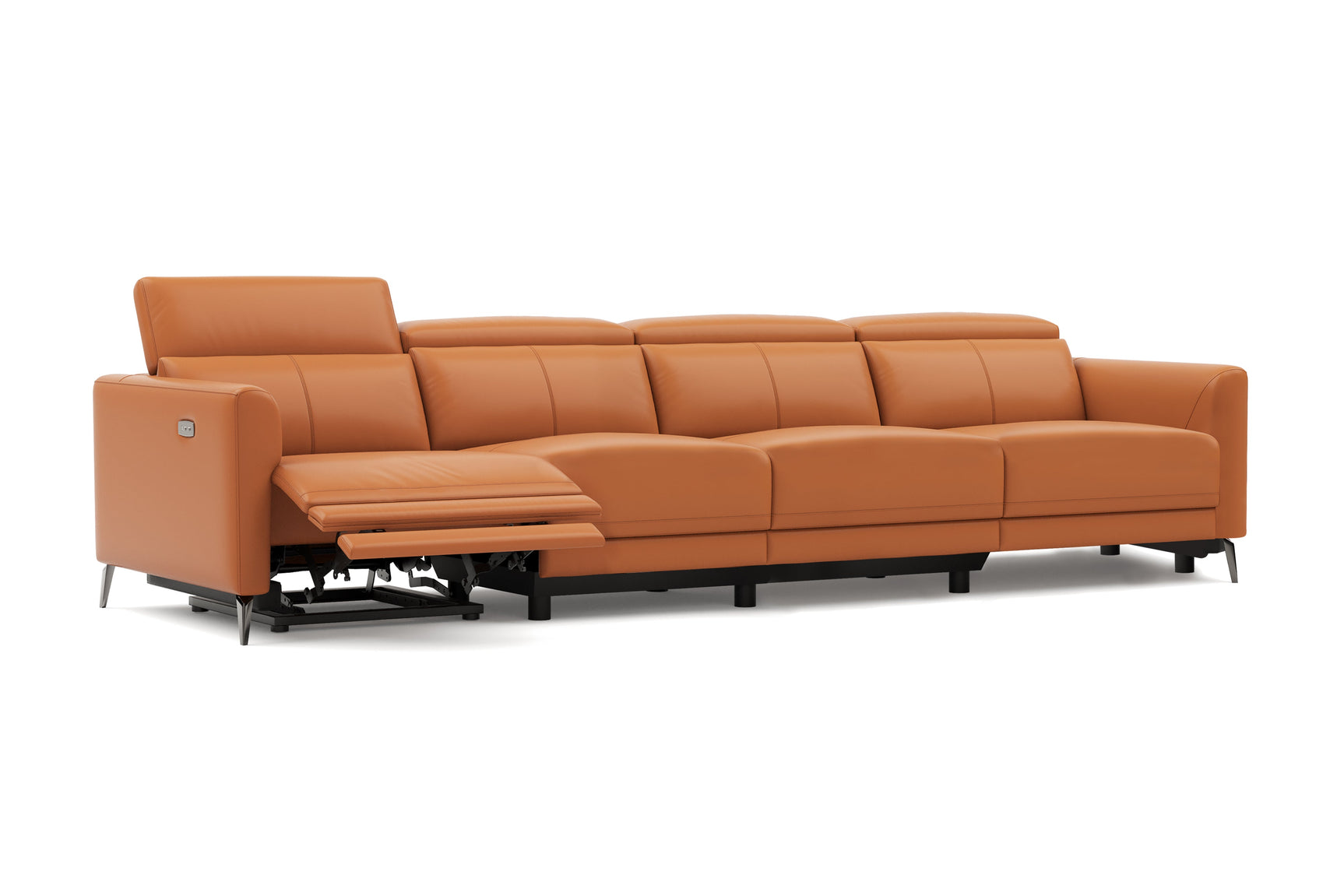 Andria Leather Reclining Sofa