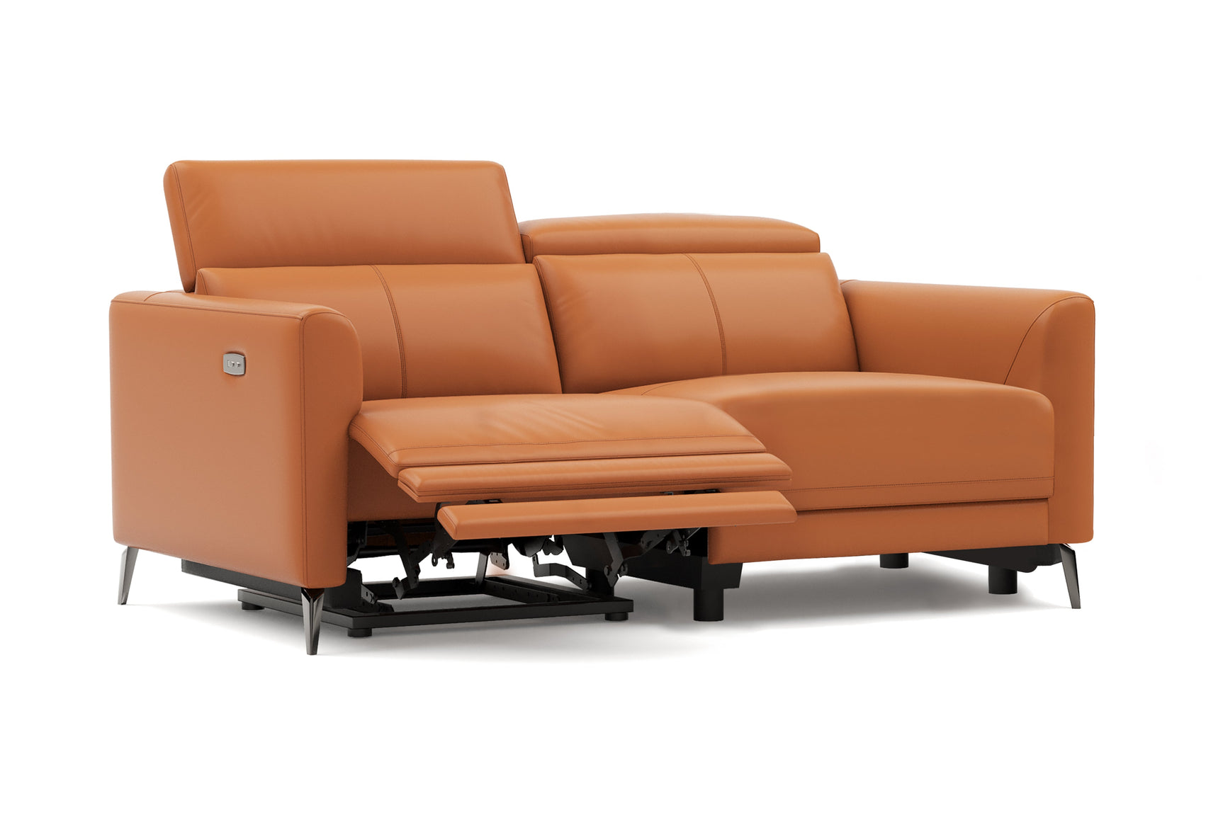 Andria Leather Reclining Sofa