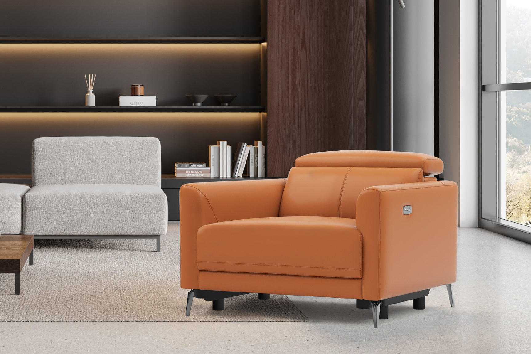 Andria Leather Recliner Chair
