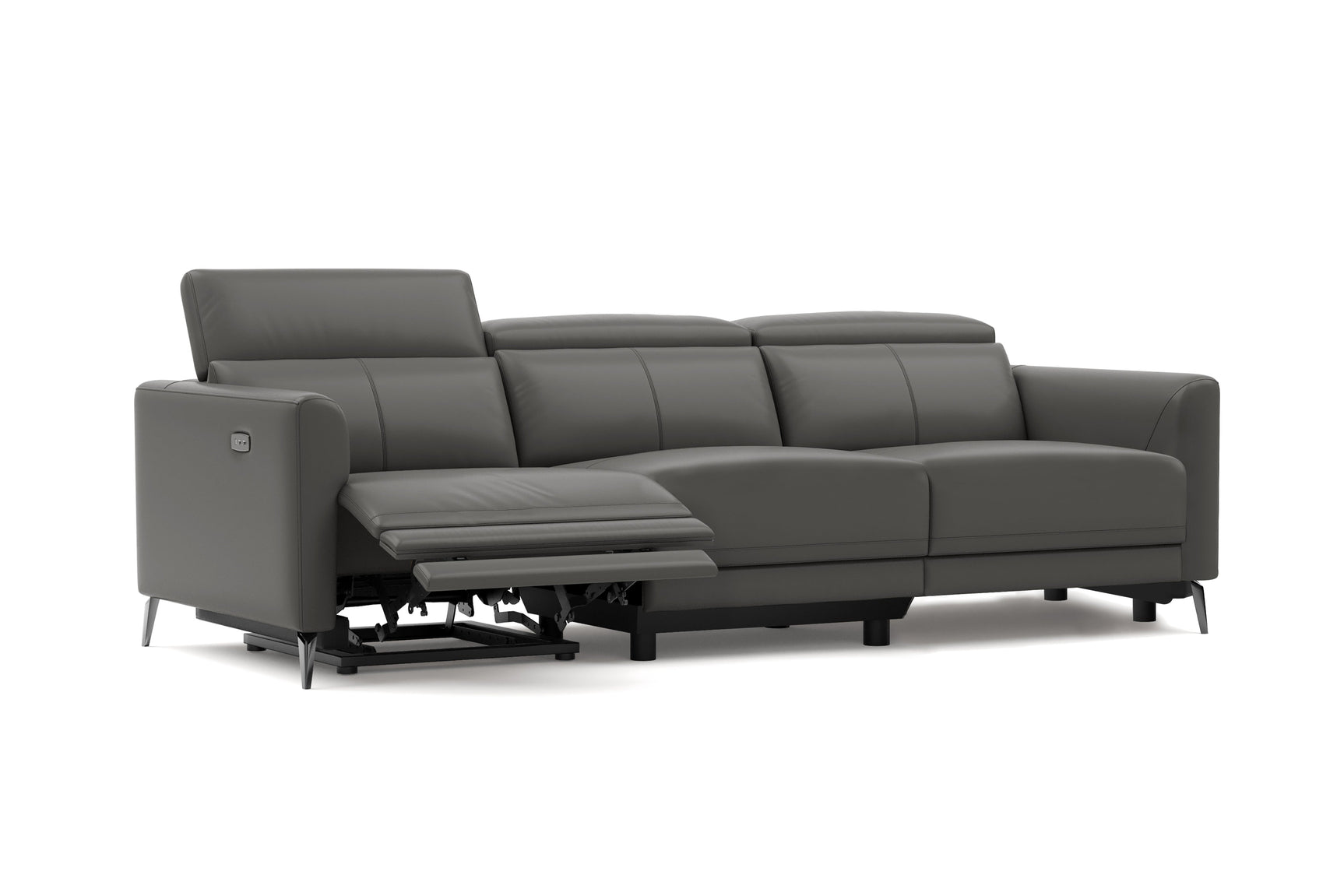 Andria Leather Reclining Sofa