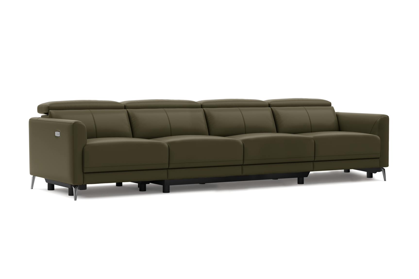 Andria Leather Reclining Sofa
