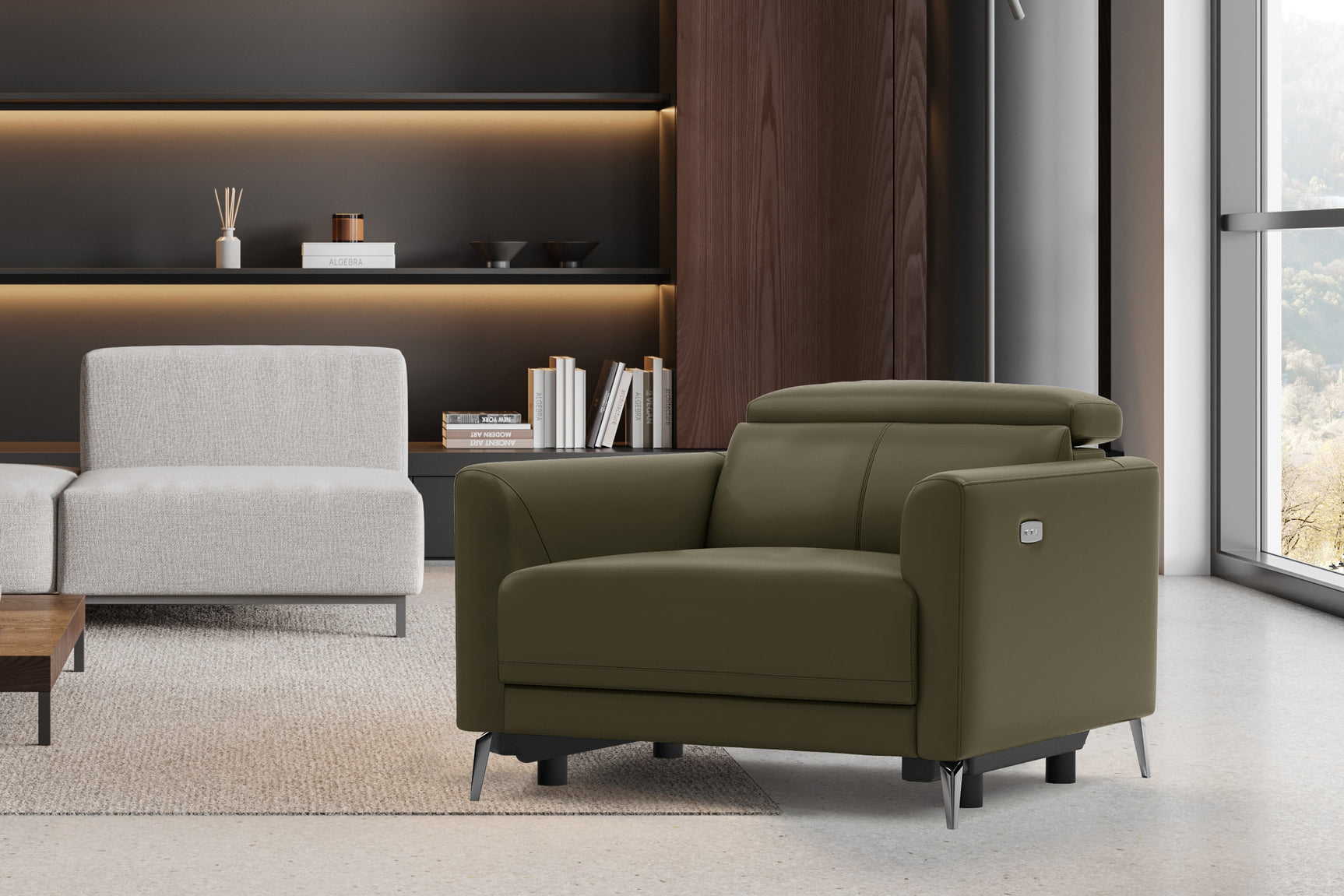 Andria Leather Recliner Chair