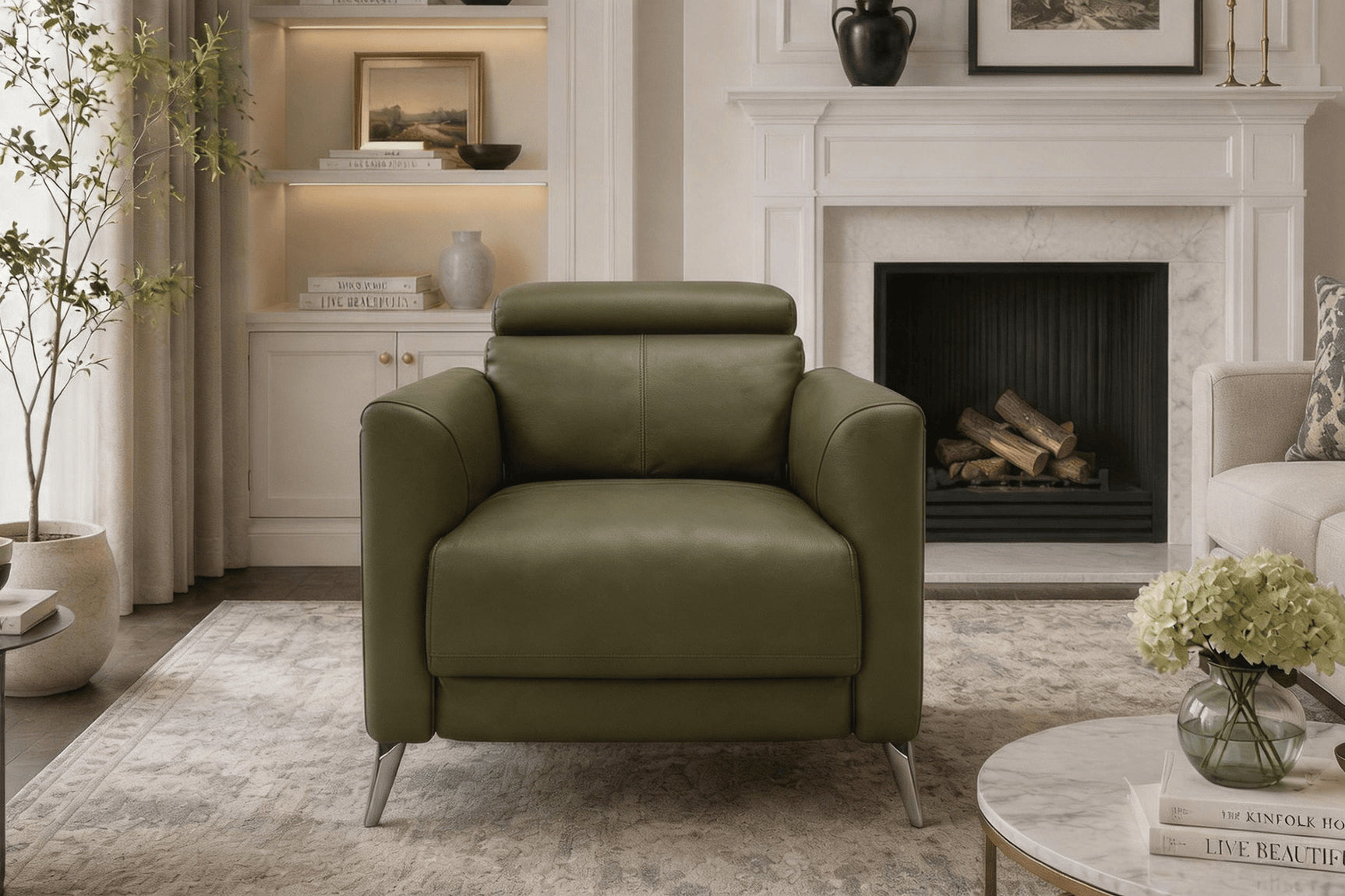 Andria Leather Recliner Chair