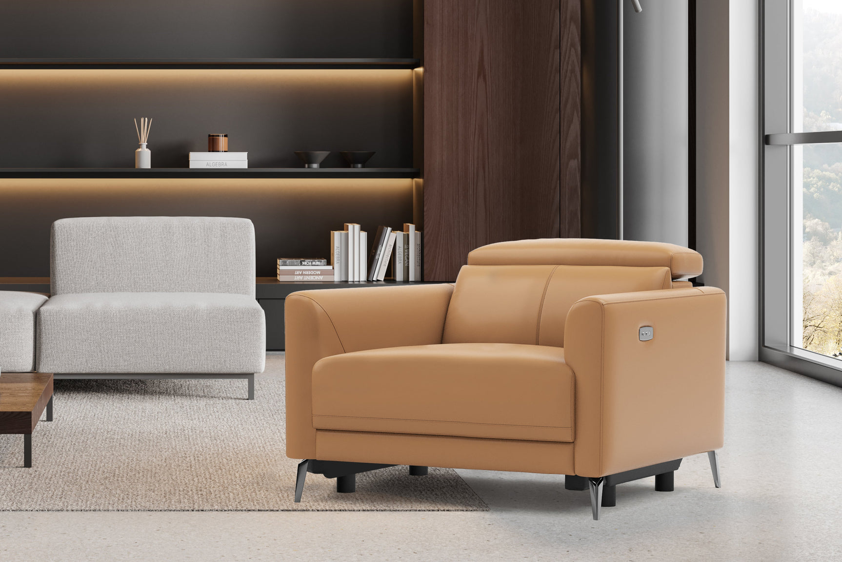 Andria Leather Recliner Chair