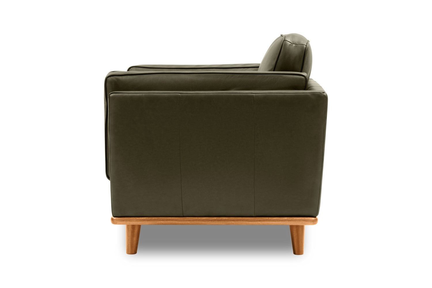 Valencia Artisan Leather Accent Chair, Dark Green Color