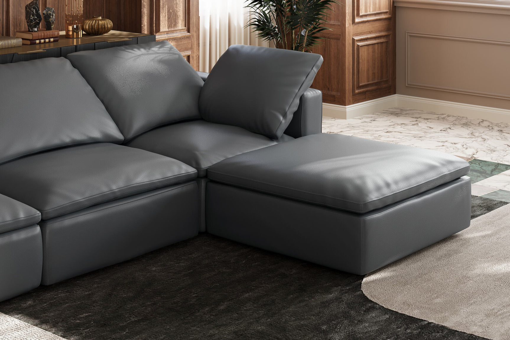 Claire Leather Corner Piece