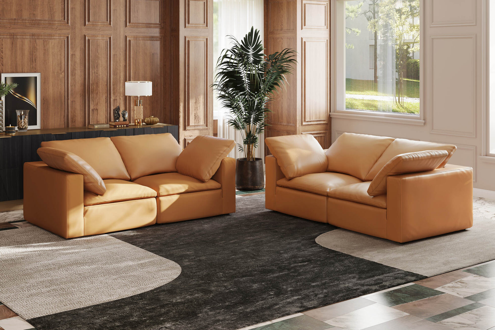 Claire Leather Corner Piece