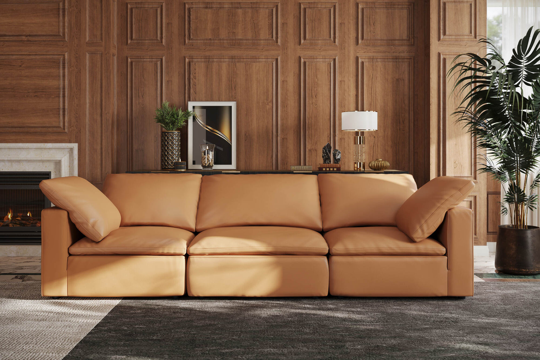 Claire Leather Corner Piece