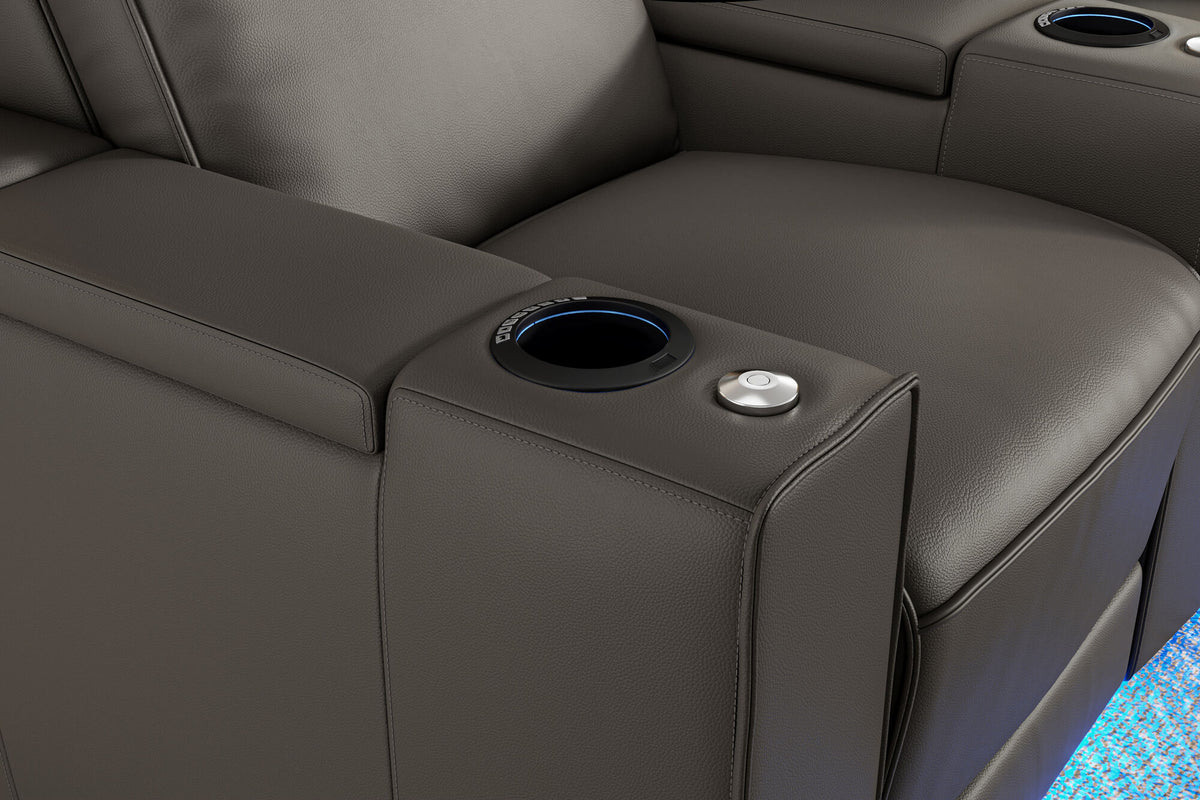 Eloise Leather Curved Theater Seating