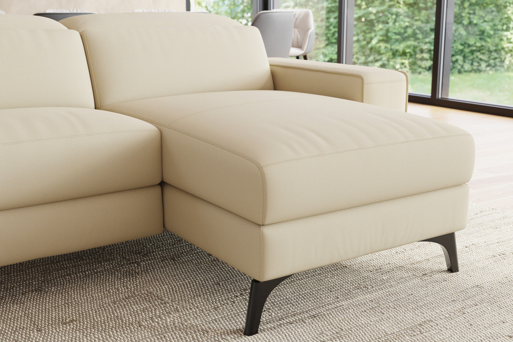 Esther Leather Corner Recliner Sectional Sofa