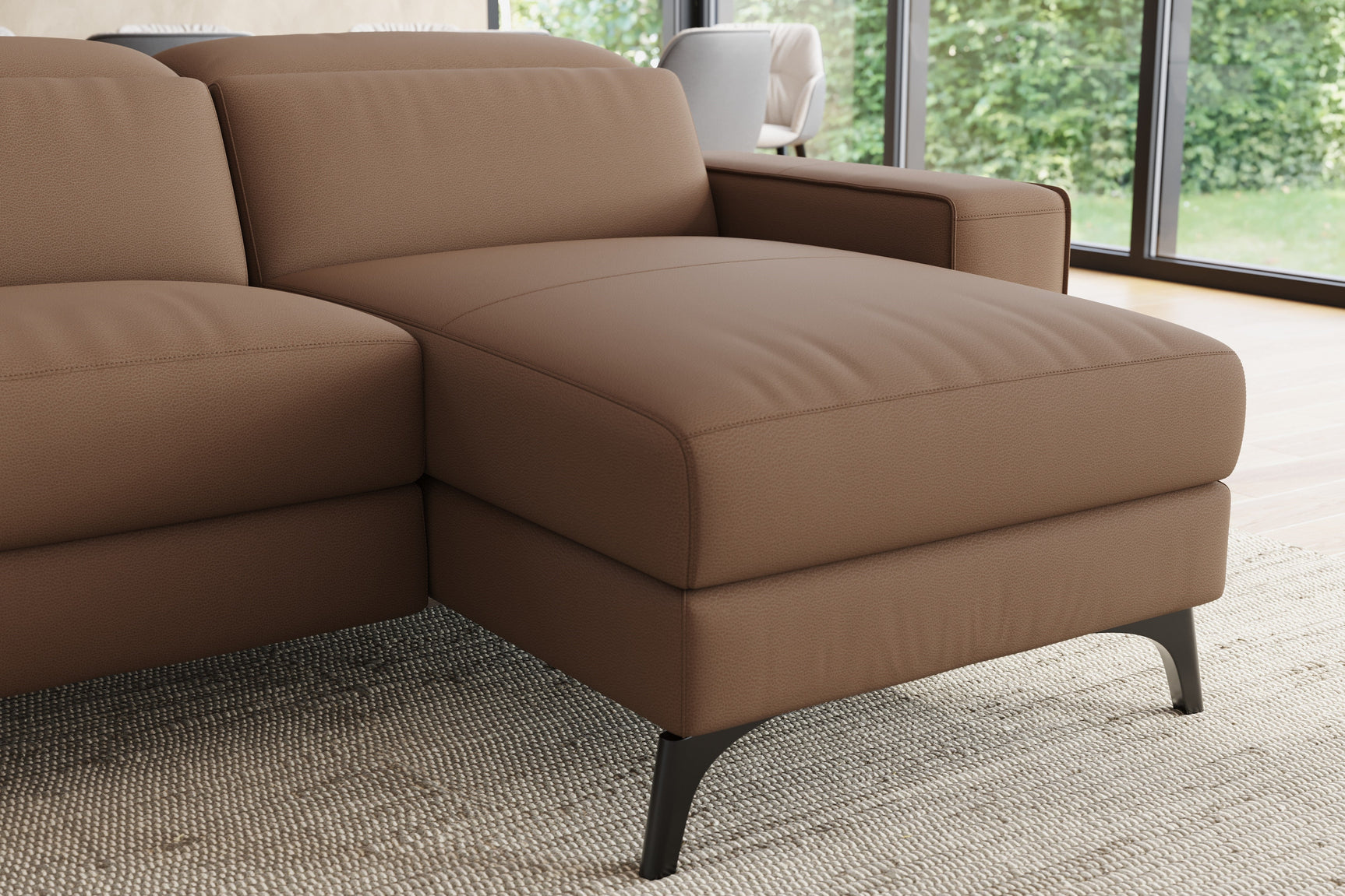 Esther Leather Corner Recliner Sectional Sofa