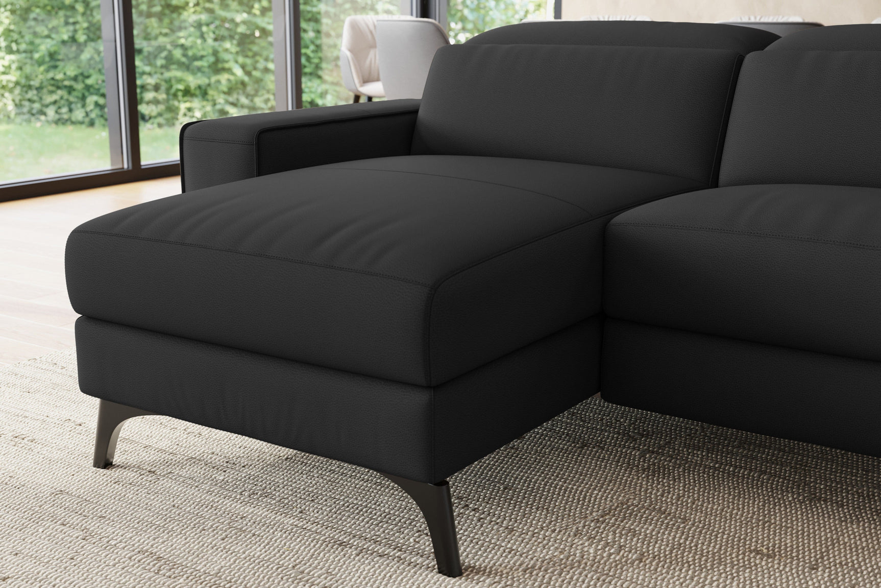 Esther Leather Corner Recliner Sectional Sofa