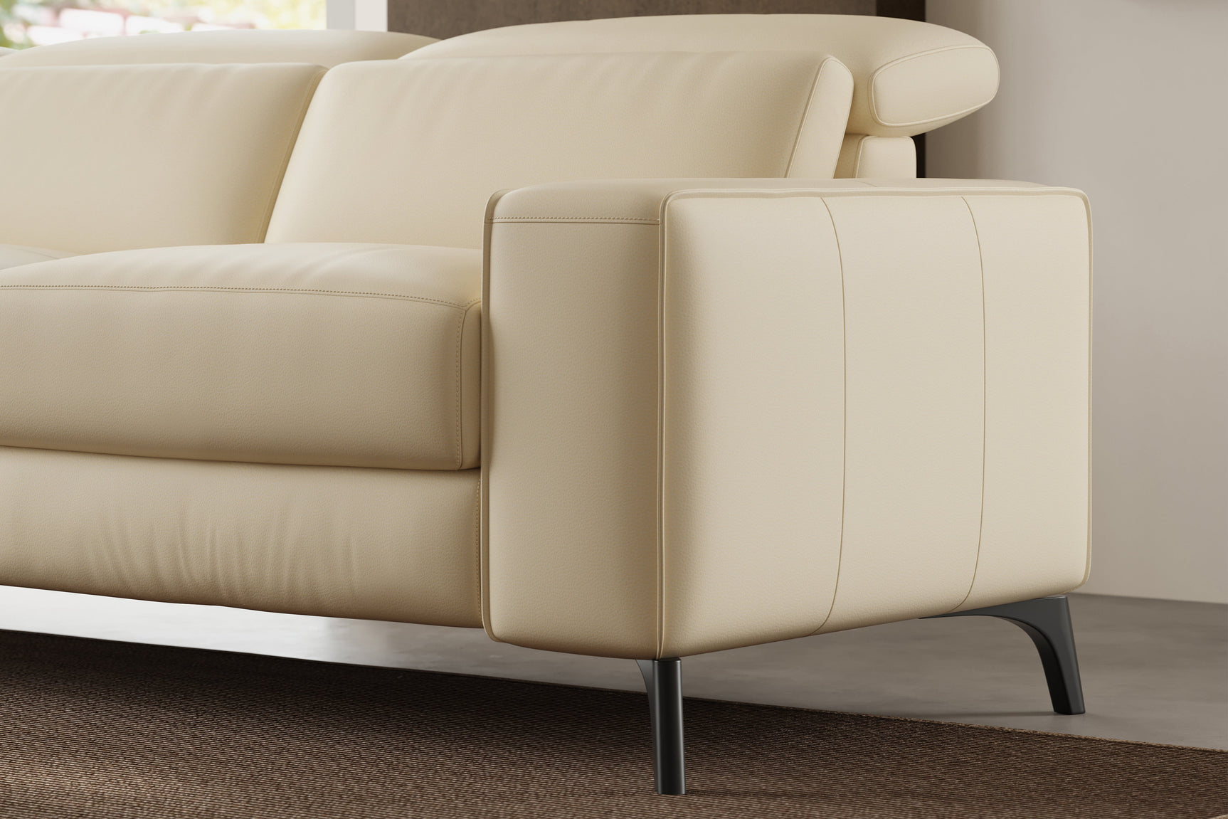 Esther Leather Dual Recliner Sofa