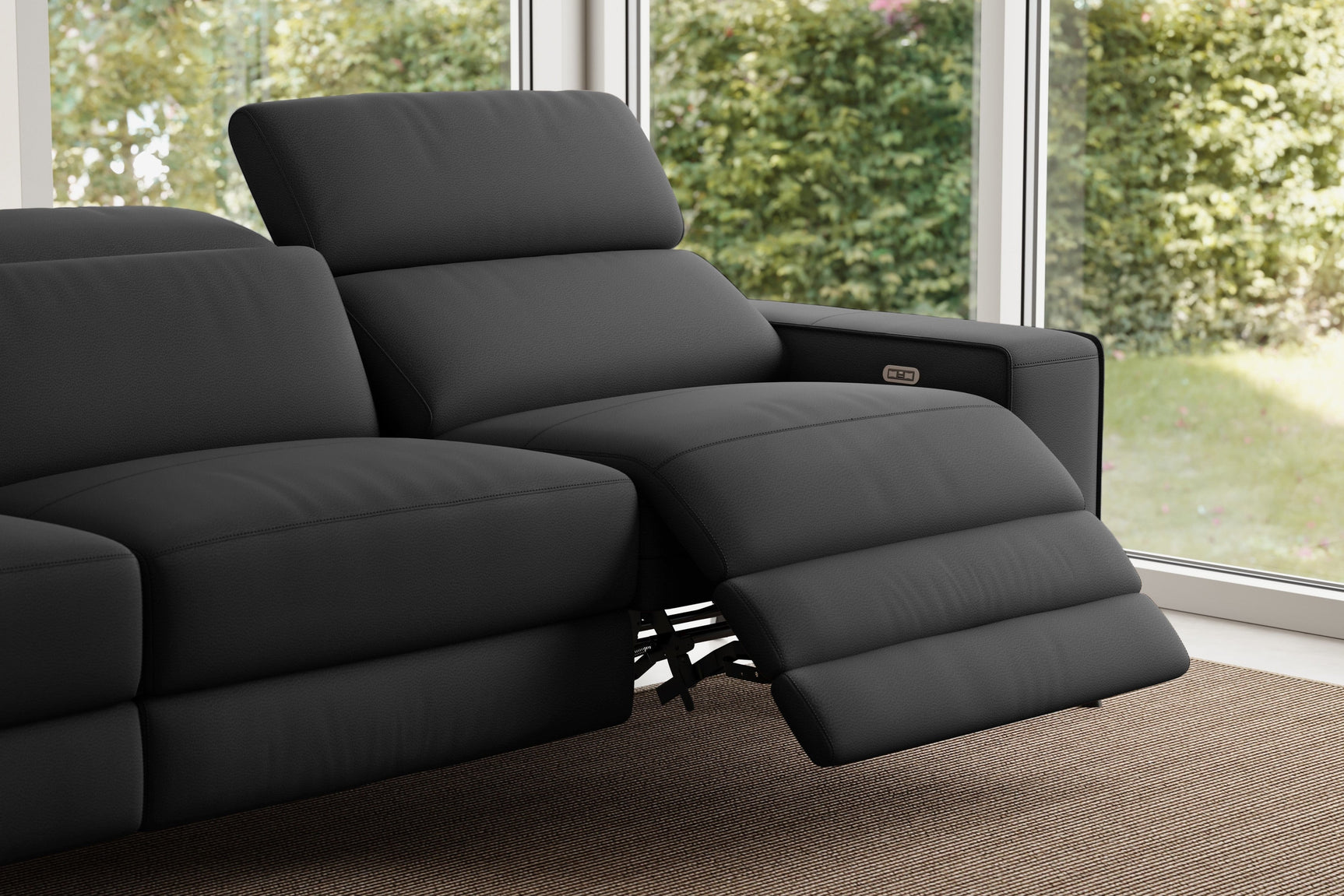 Esther Leather Recliner Sectional Sofa