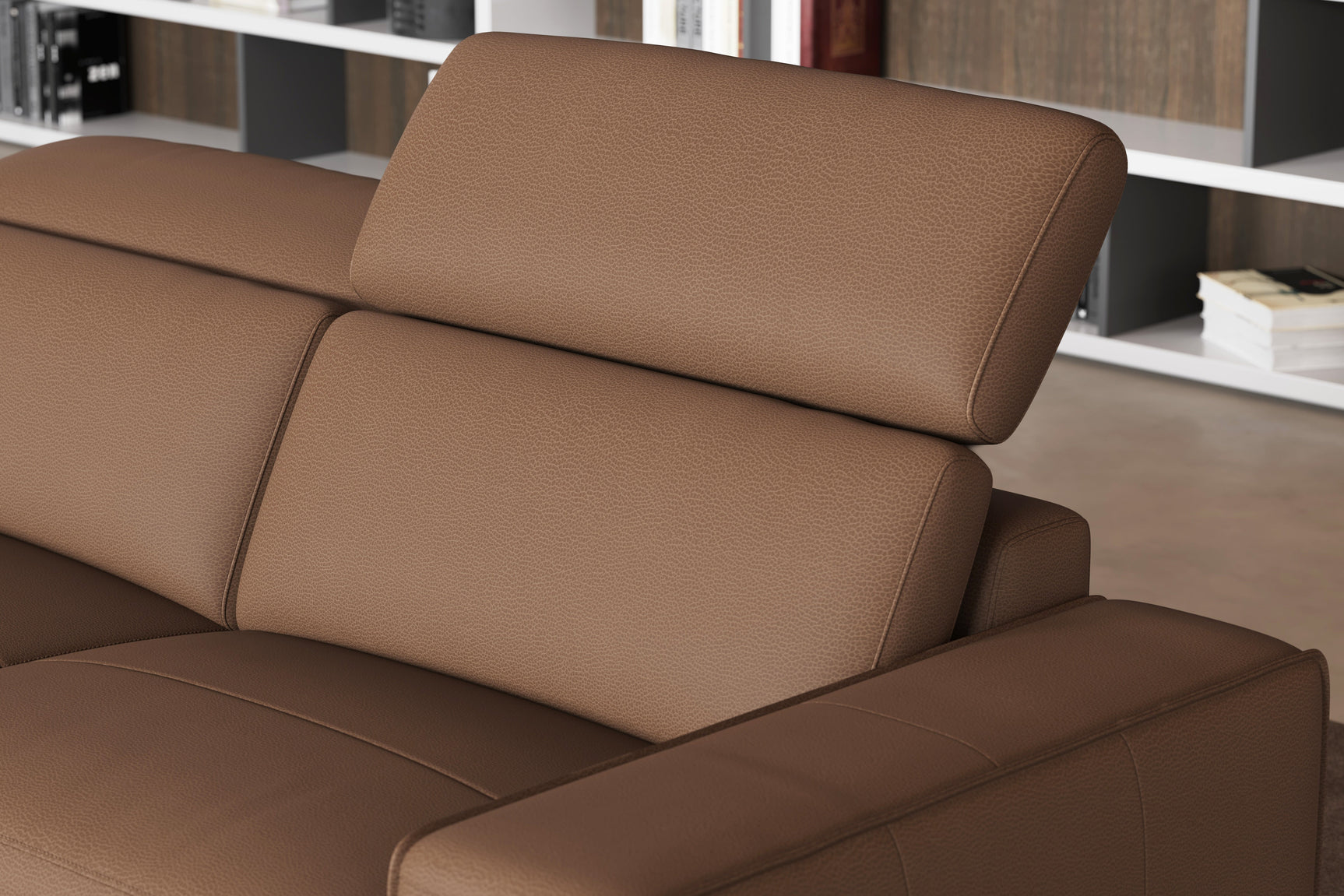 Esther Leather Recliner Sectional Sofa