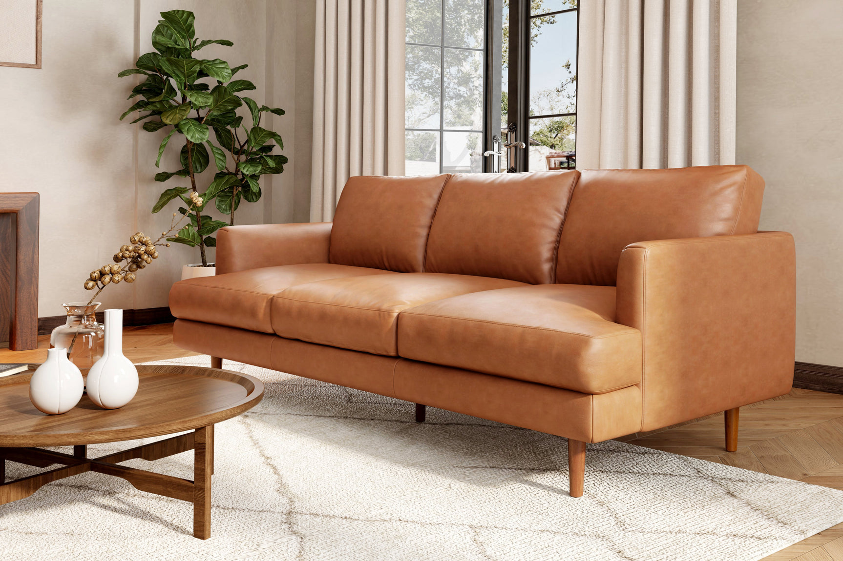 Grosseto Leather Sofa