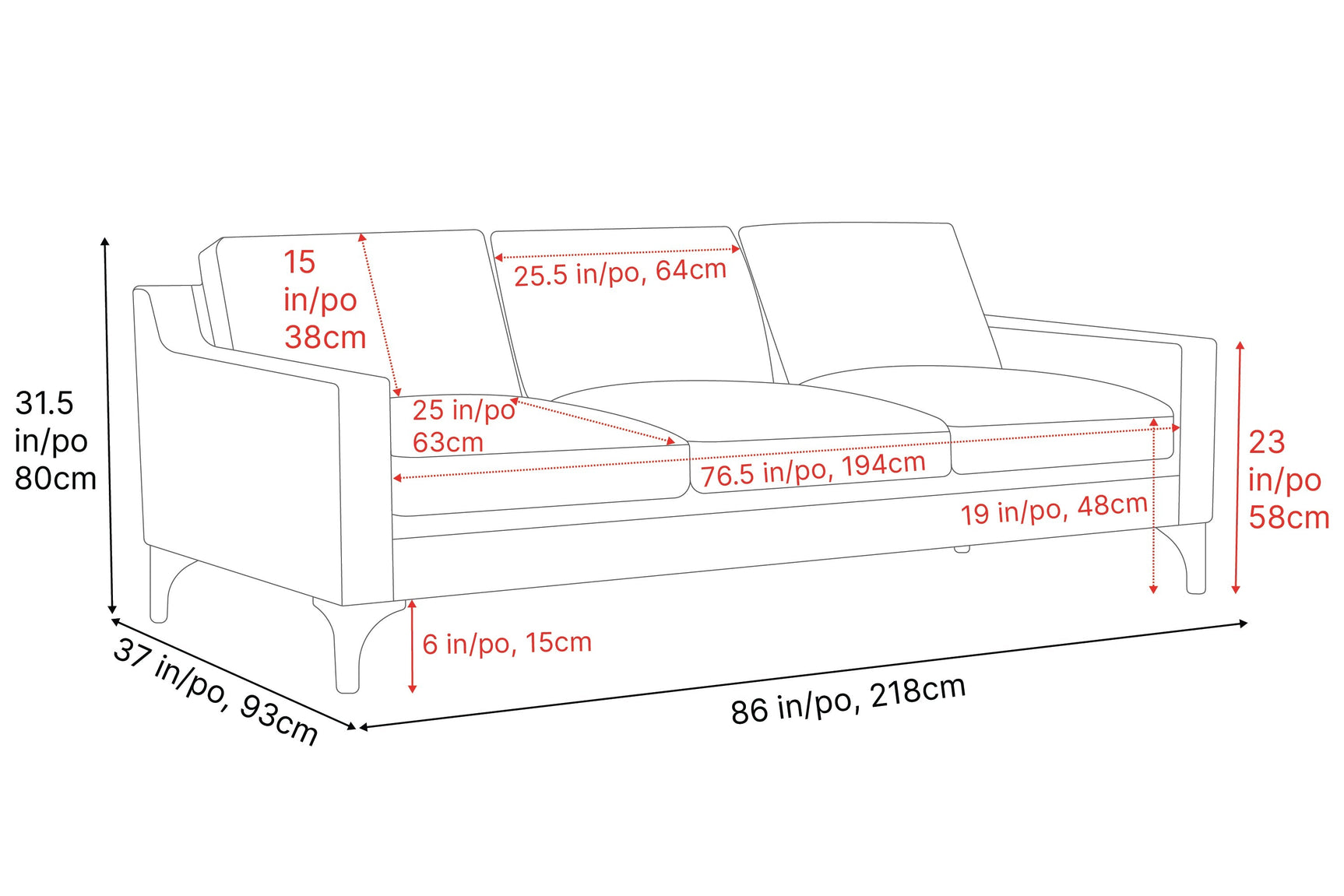 Hannah Leather Sofa