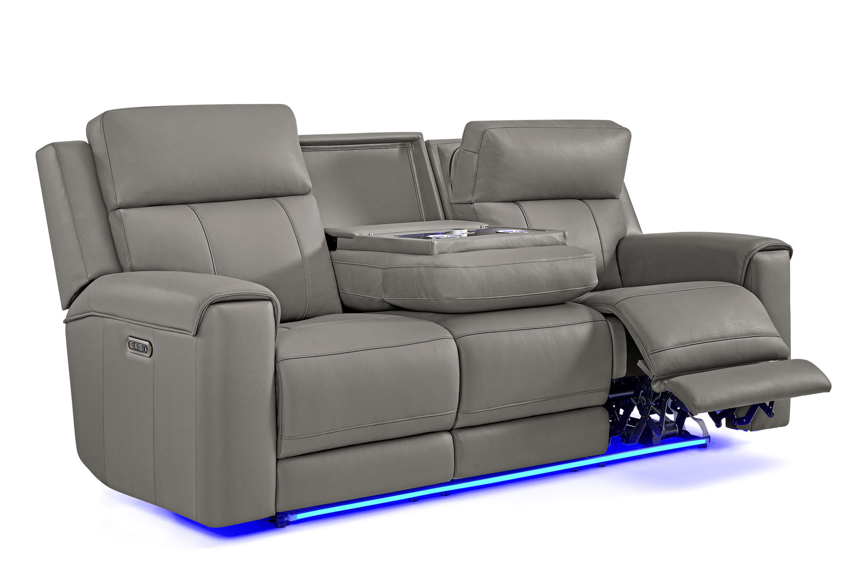 Harbour Immersive Audio Leather Dual Recliner Sofa with Heat & Massage & Ventilation