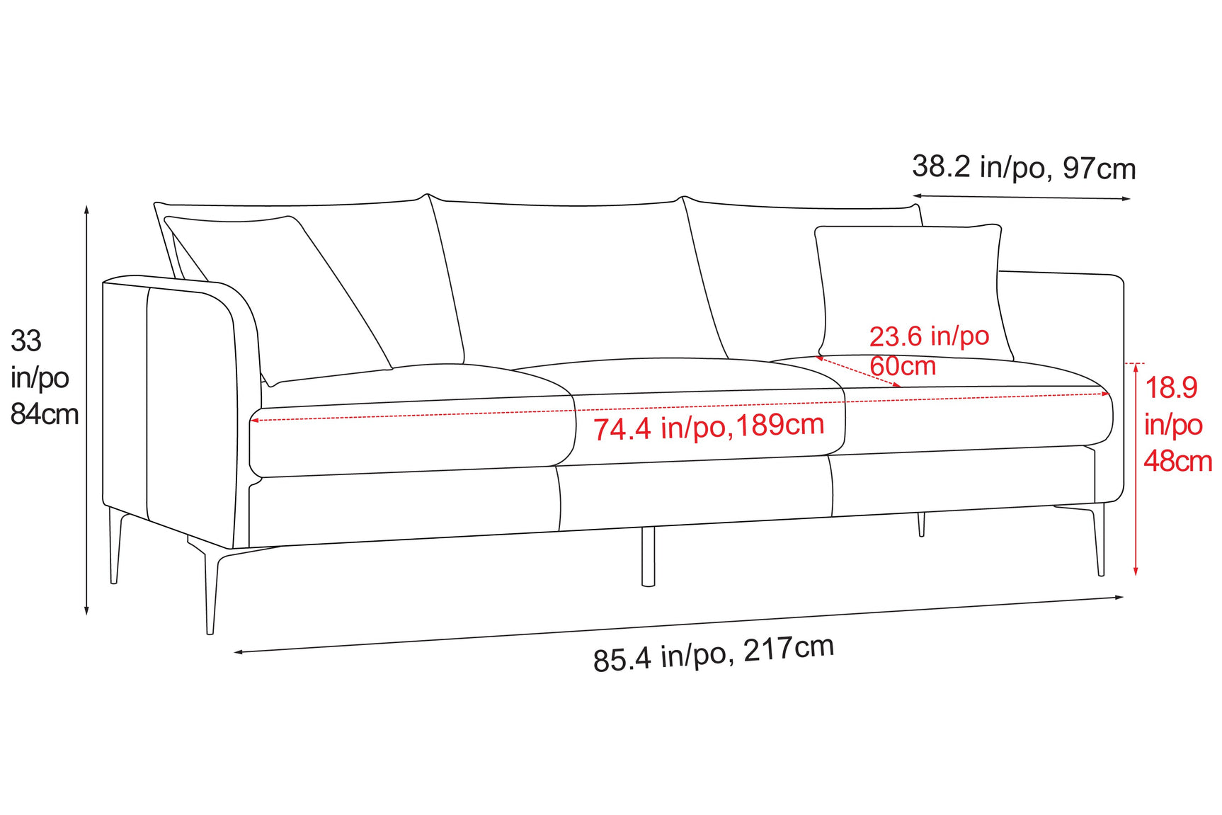 Jasper Leather Sofa