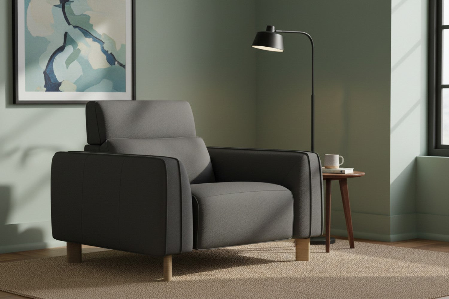Lesley Leather Recliner Chair