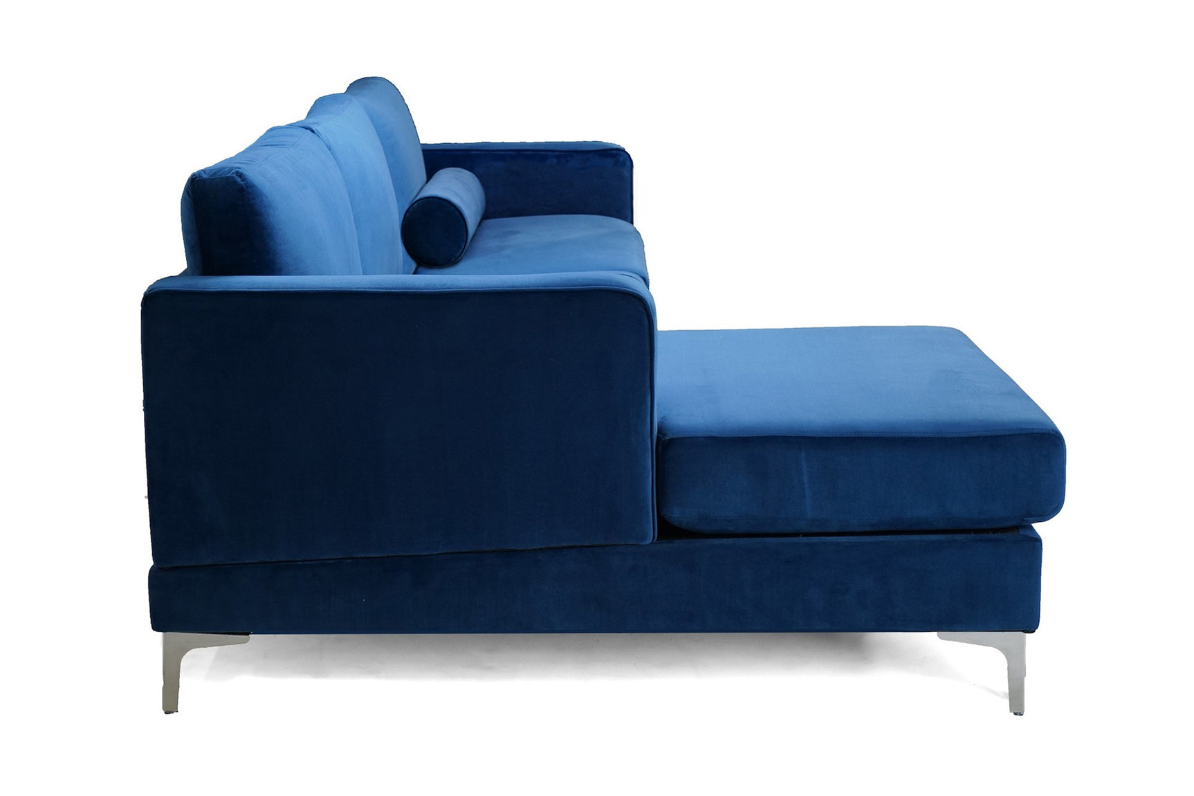 Luna Velour Sectional Sofa