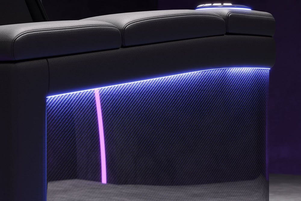 Valencia Monza Carbon Fiber Home Theater Seating