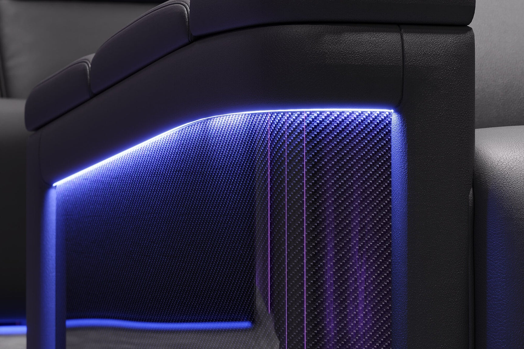 Valencia Monza Carbon Fiber Home Theater Seating
