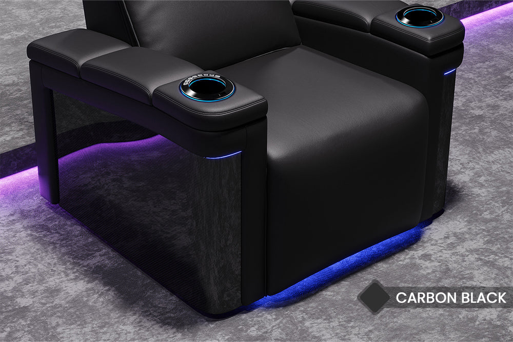 Valencia Monza Carbon Fiber Home Theater Seating