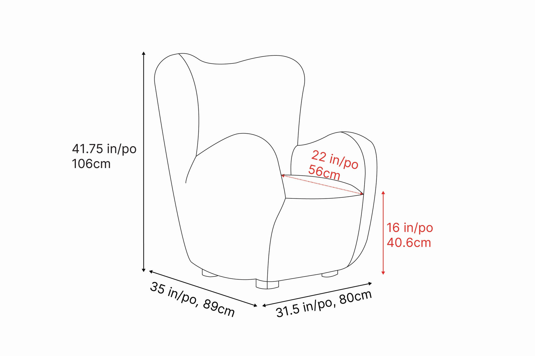 Pina Genuine Sheepskin Accent Chair