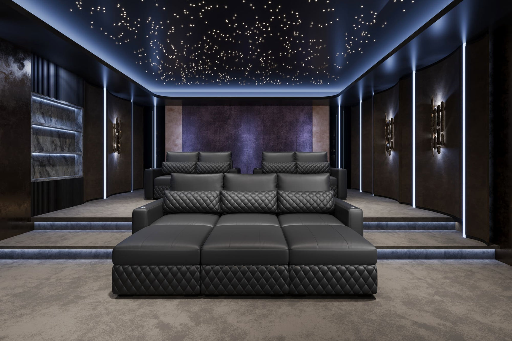Pisa Ultimate Leather Lounge Sectional