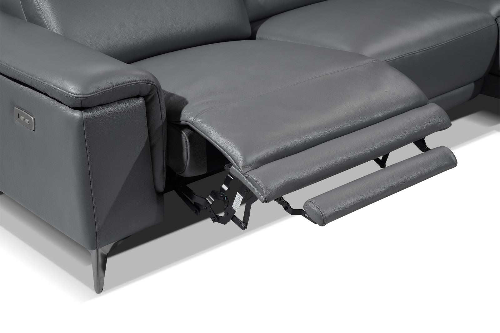 Pista Leather Reclining Sectional Sofa