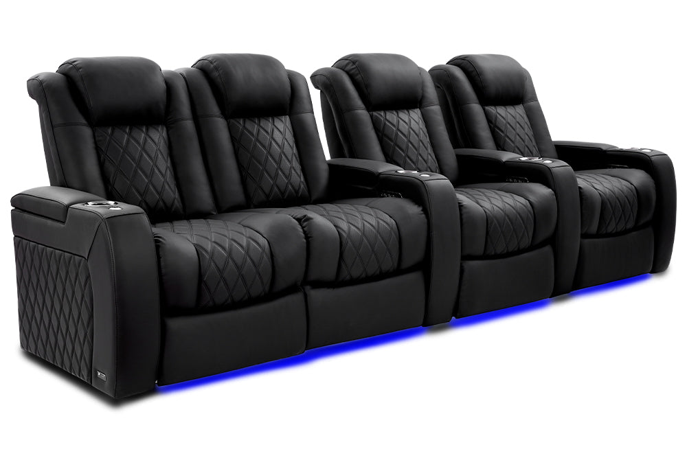 Valencia Tuscany Ultimate Luxury Edition Row of 4 Loveseat Left Onyx