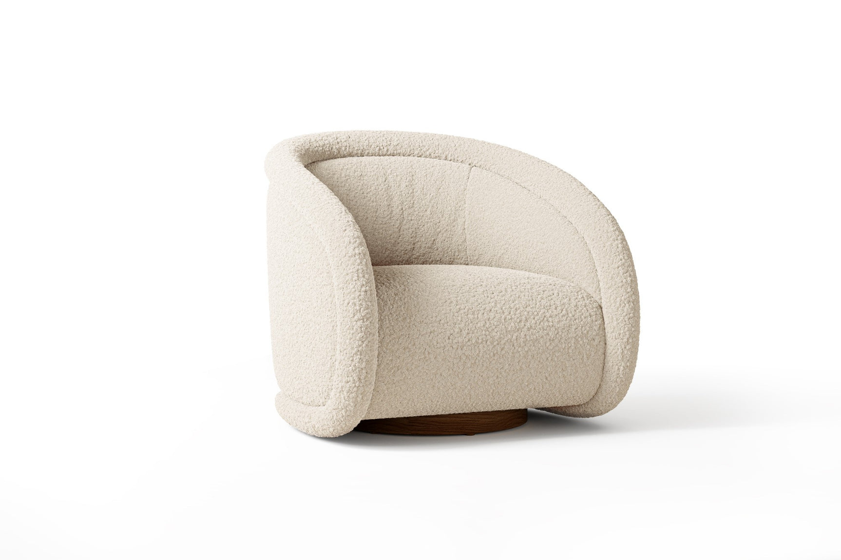 Violet Fabric Swivel Chair