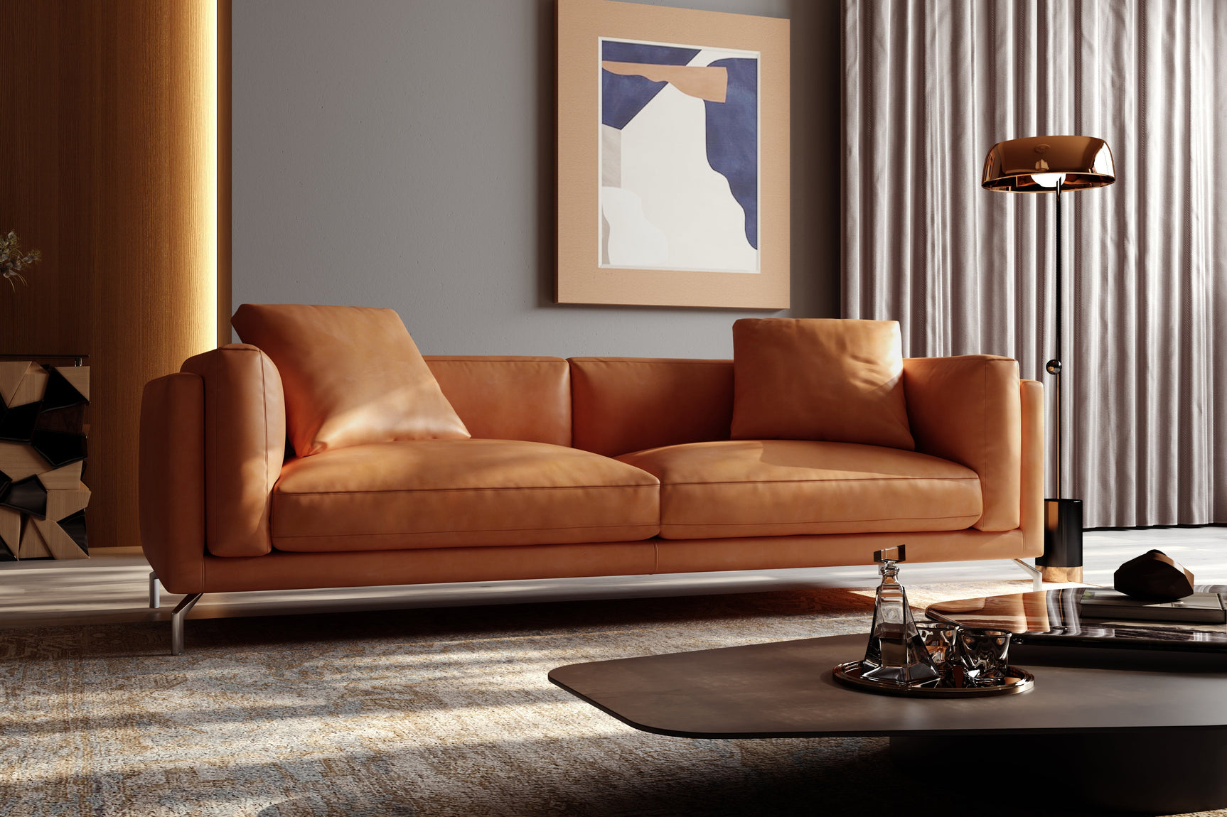 Zadar Leather Sofa