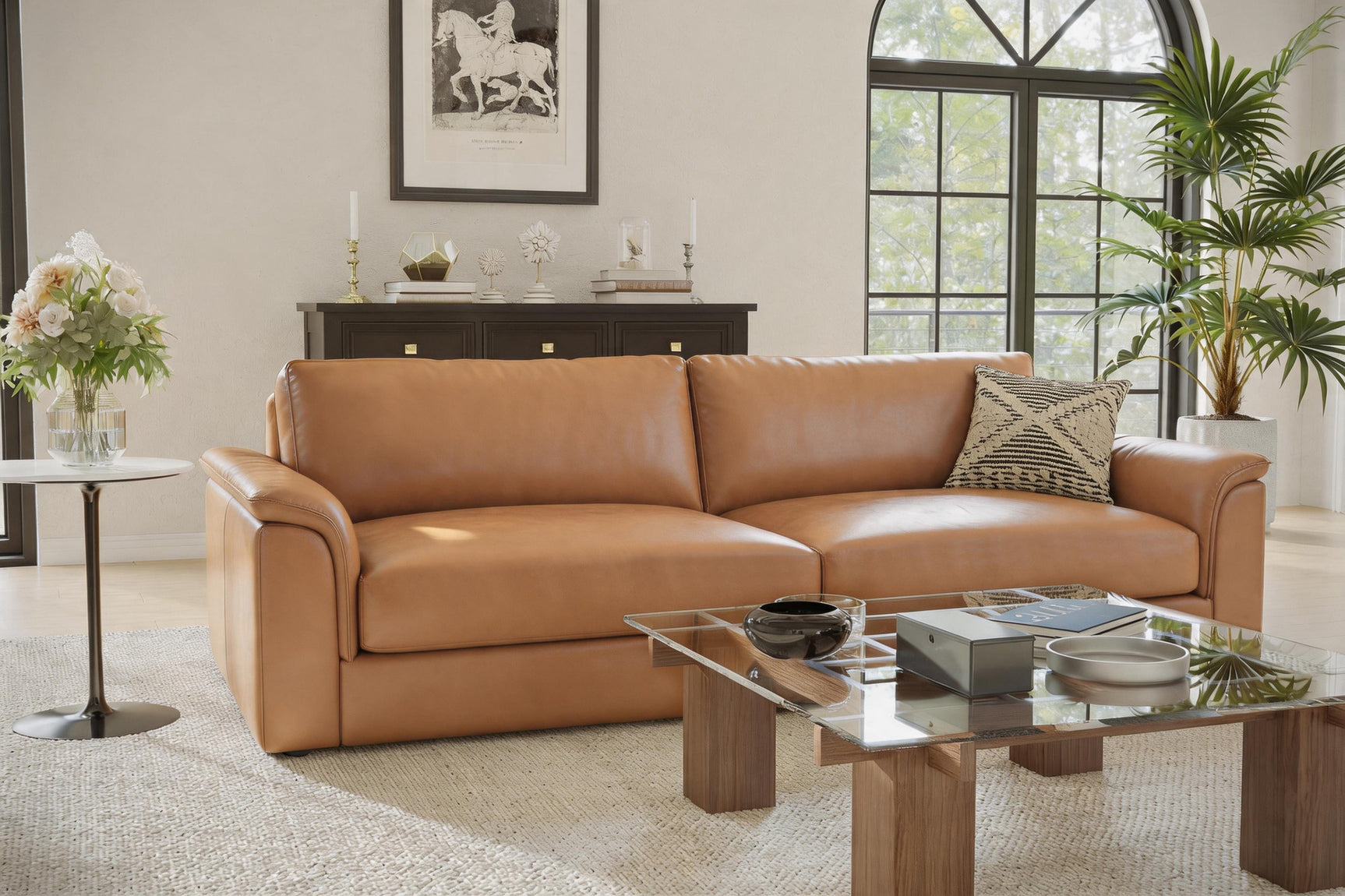 Zaira Leather Sofa