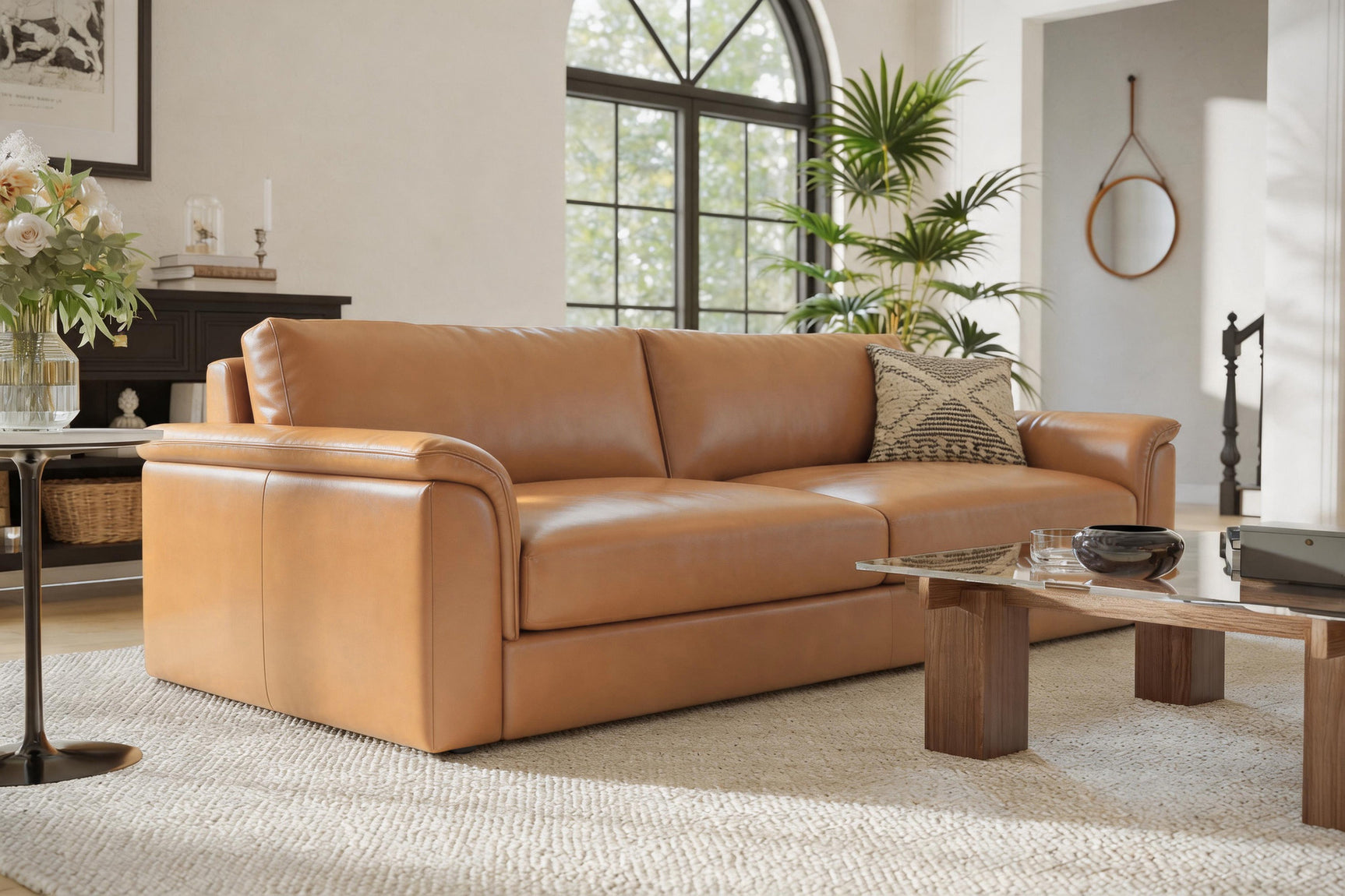 Zaira Leather Sofa