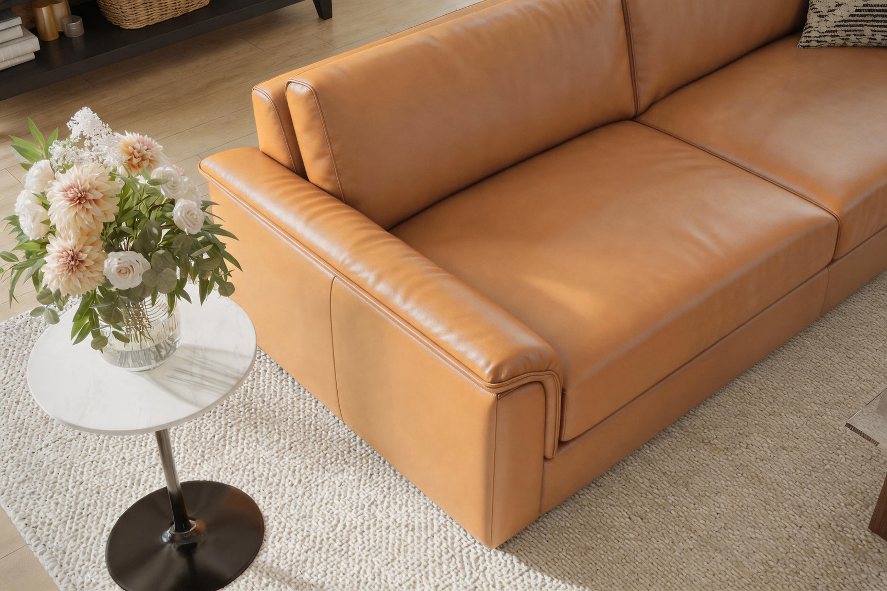 Zaira Leather Sofa