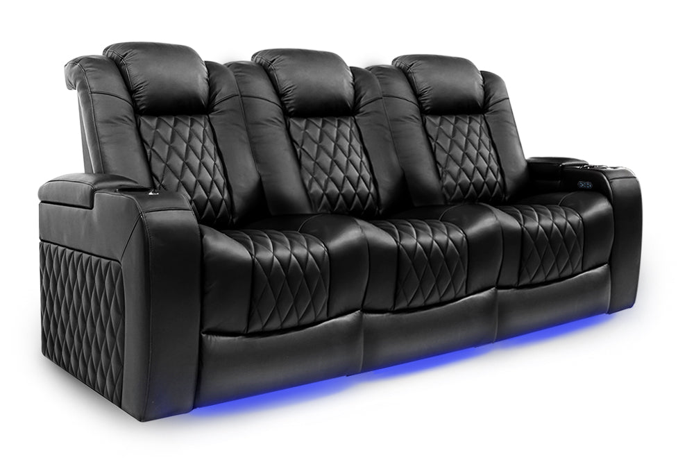 Valencia Tuscany Home Cinema Seating Set of 3 Black