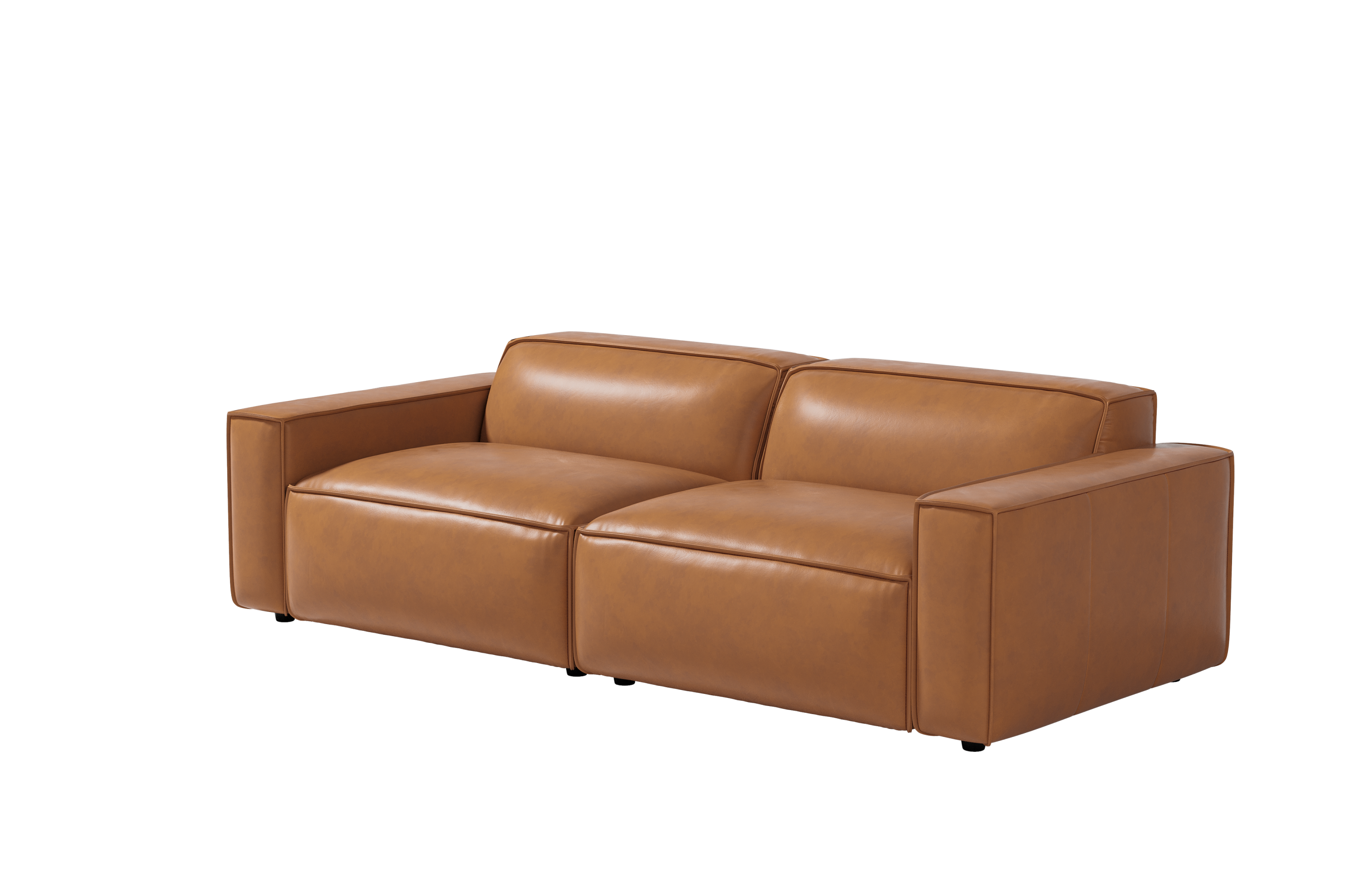 Silverado caramel store brown sofa