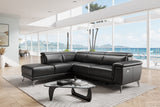 Pista Leather Reclining Sectional Sofa