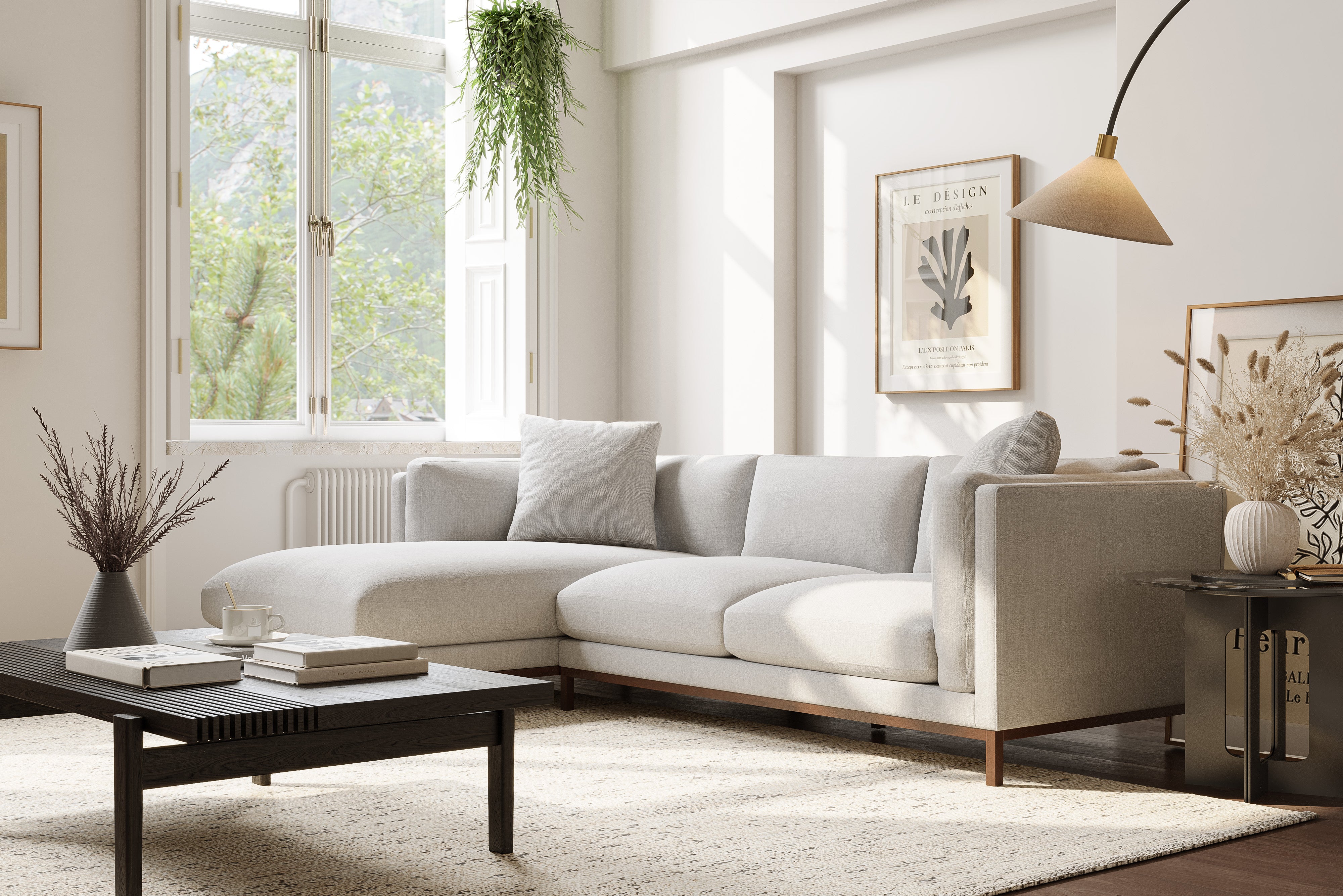 Sectional couch without deals chaise