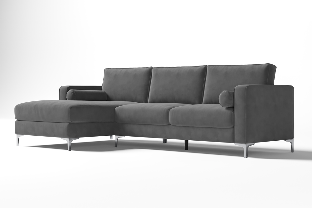 Valencia Luna L Shape Sofa, Grey