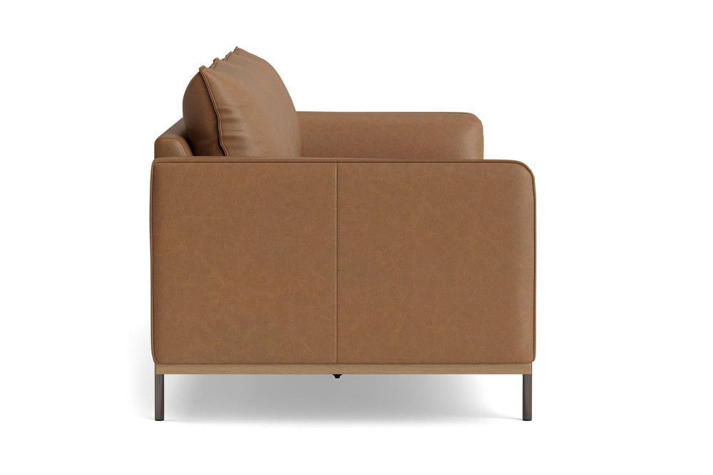 Valencia Imogen Top Grain Leather Three Seats Sofa, Tan