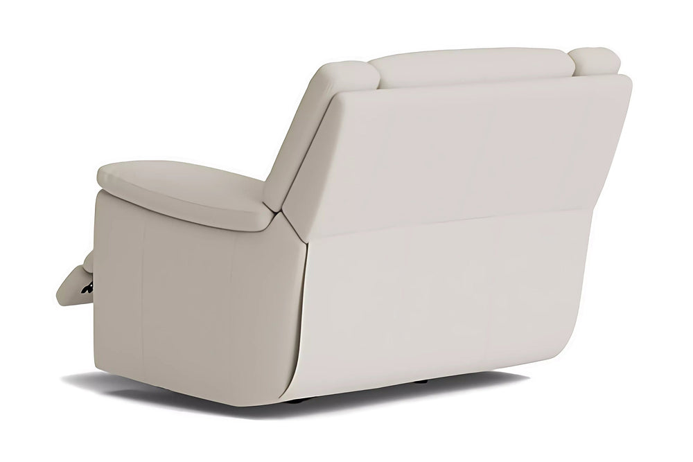 Valencia Brianna Top Grain Leather Recliner Seat Sofa, Cream