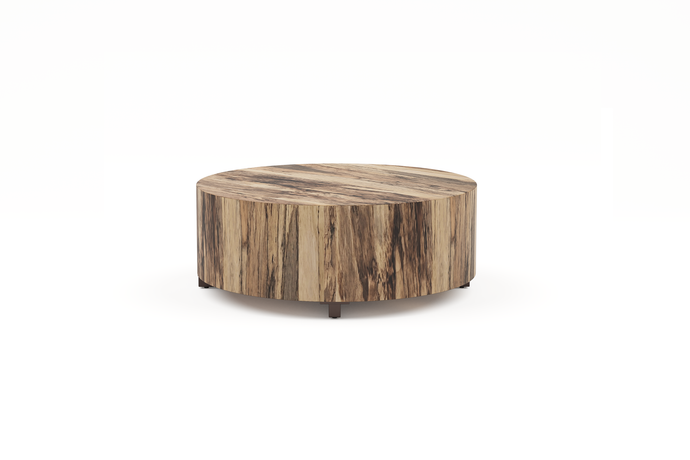Valencia Yvonne Wood Round Coffee Table, Wood Color