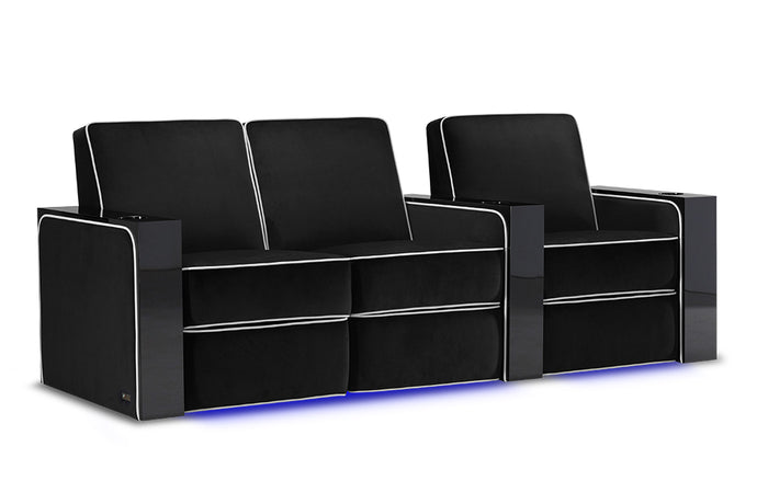 Valencia Naples Elegance Row of 3 Loveseat Left Raven